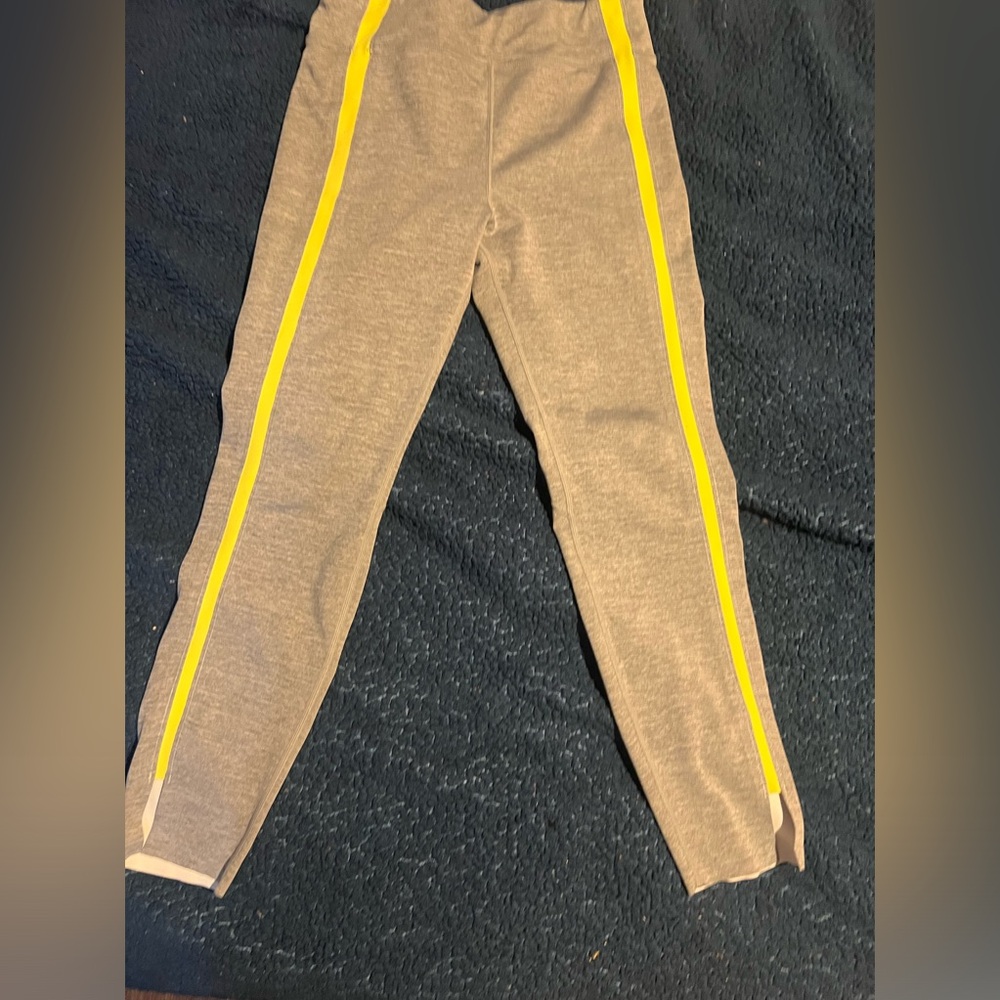 Zyia large neon stripe leggings